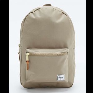 Herschel Settlement backpack beige/white with gold hardware